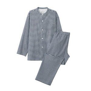 Muji Grey Flannel Stand Collar Pajamas